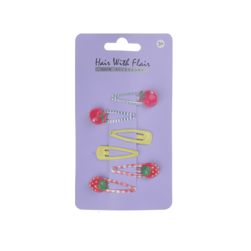 6 Pcs small size Hair Clips Metal Clips for Girl