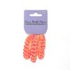 3pcs 2 color Spiral Hair Elastic TPU Telephone Line Hair Tie