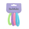 4 Pcs Spiral Hair Elastic TPU Telephone Line Hair Tie
