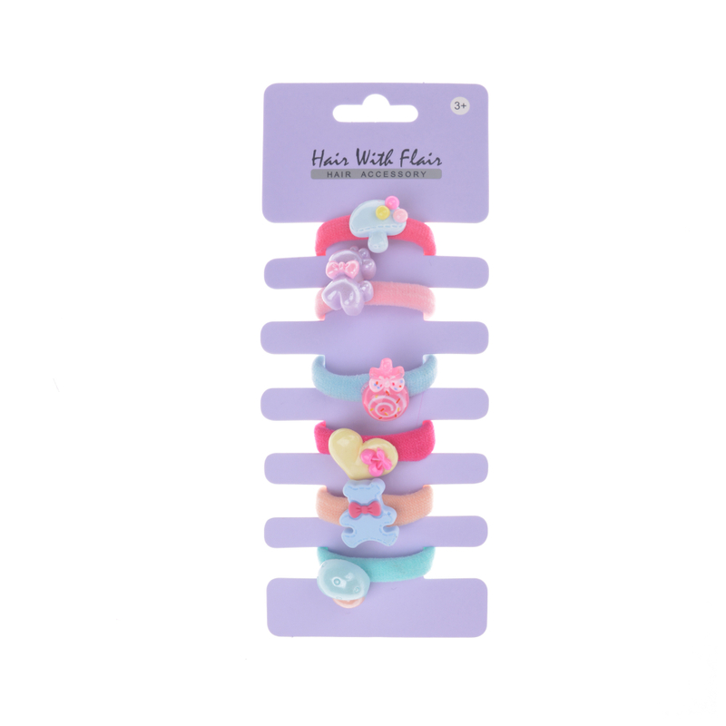 6 Pcs Hair Ponytail Holder Hair Elastic for Girl
