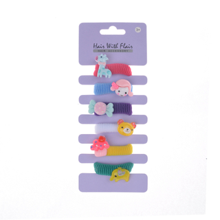 6 Pcs Hair Ponytail Holder Hair Elastic for Girl