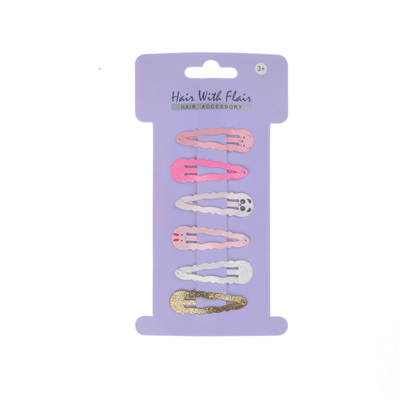 6 Pcs Hair Clips Metal Clips for Girl