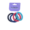 4 Pcs Spiral Hair Elastic TPU Telephone Line Hair Tie