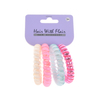 4 Pcs Spiral Hair Elastic TPU Telephone Line Hair Tie