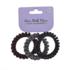 3 Pcs Spiral Hair Elastic TPU Telephone Line Hair Tie