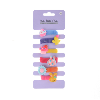 6 Pcs Hair Ponytail Holder Hair Elastic for Girl