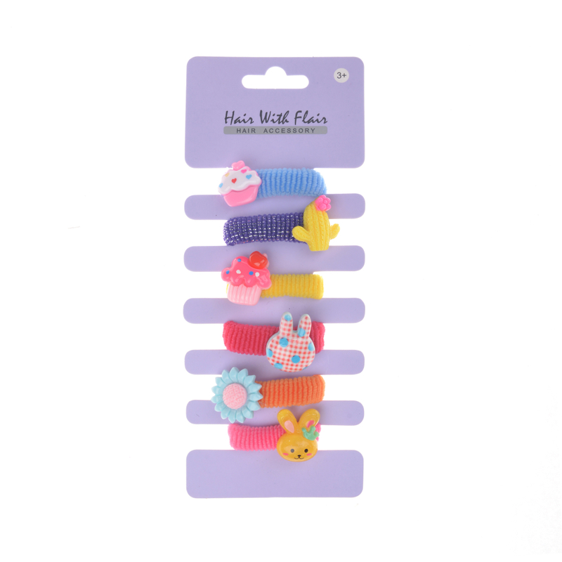 6 Pcs Hair Ponytail Holder Hair Elastic for Girl