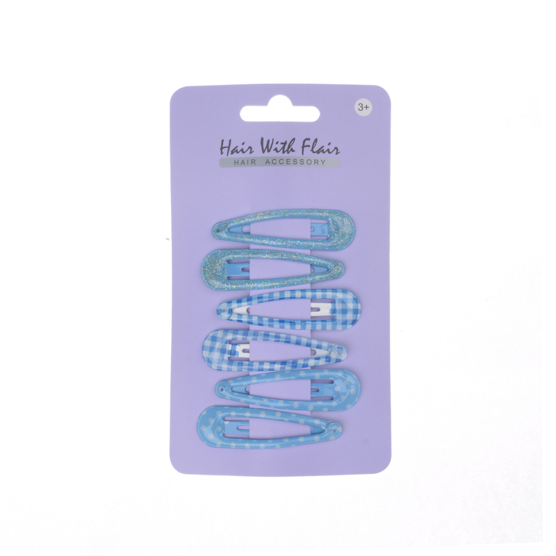 6 Pcs Hair Clips Metal Clips for Girl