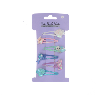 6 Pcs Hair Clips Metal Clips for Girl