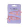 2 Pcs Big Star Shape Hair Clips Metal Clips for Girl