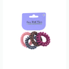 4 Pcs Spiral Hair Elastic TPU Telephone Line Hair Tie