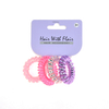 4 Pcs Spiral Hair Elastic TPU Telephone Line Hair Tie