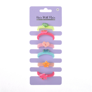 6 Pcs Hair Ponytail Holder Hair Elastic for Girl