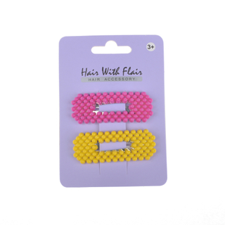 2 Pcs Pearl Hair Clips Metal Clips for Girl