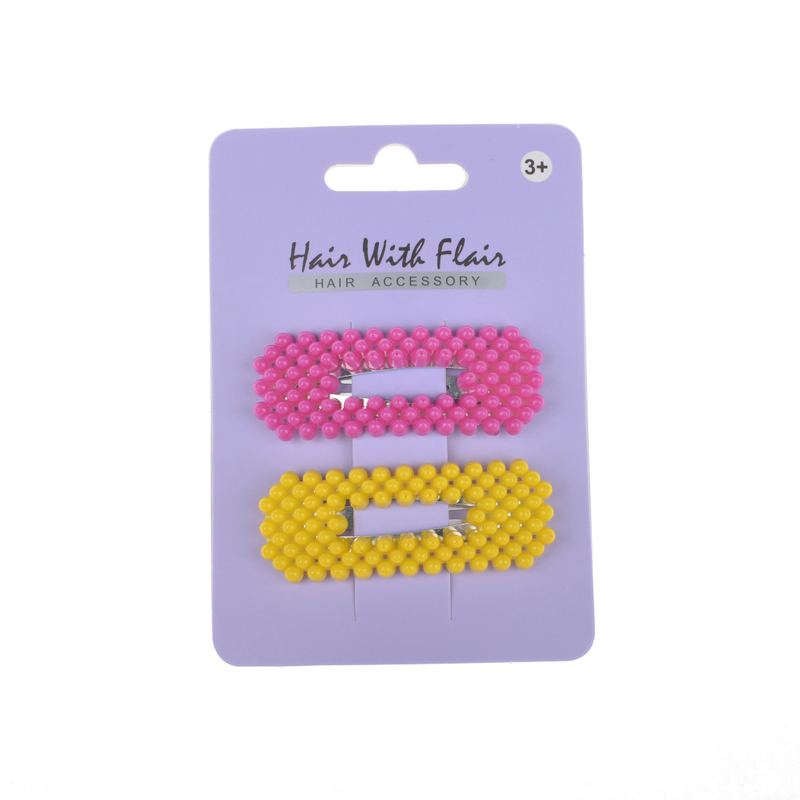 2 Pcs Pearl Hair Clips Metal Clips for Girl